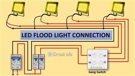 led landscape flood light w junction box|led flood light wiring diagram.